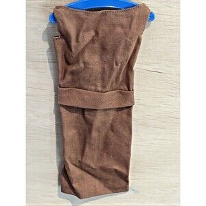 Vintage Barbie Sorority Meeting Dress Brown #937 Clothing Mattel